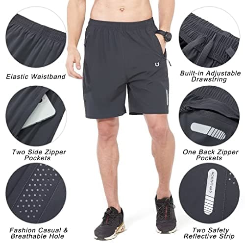 NORTHYARD Men's Quick Dry Athletic Running Shorts for Workout Lightweight Gym Tennis Hiking
| NORTHYARD Men's Quick Dry
