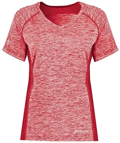 Holloway Sportswear Women's Electrify Coolcore® Tee 2XL Scarlet Heather - Best Temperature Regulation for Outdoor Activ