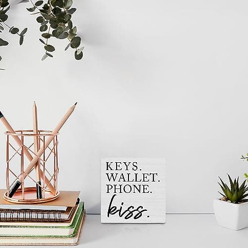 Wooden Entryway Table Decor Box Sign for Keys, Wallet, Phone - Home Decor Trendsetters - Hallway Entryway
| Wooden Entr