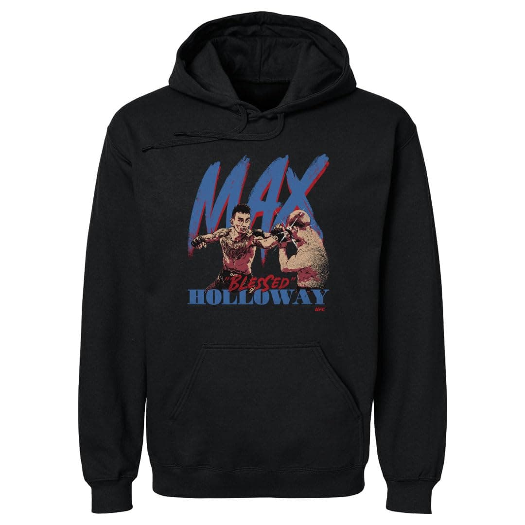 Max Holloway UFC Men's Hoodie Sweatshirt - Strike WHT 500 Level