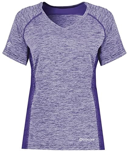 Holloway Sportswear Womens Electrify Coolcore® Tee 2XL Purple Heather - Breathable Moisture Wicking & UV Protection for