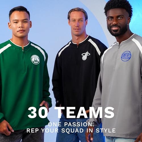 Holloway NBA Clubhouse Pullover - Comfortable Lightweight Basketball Jacket for Game Day enthusiasts