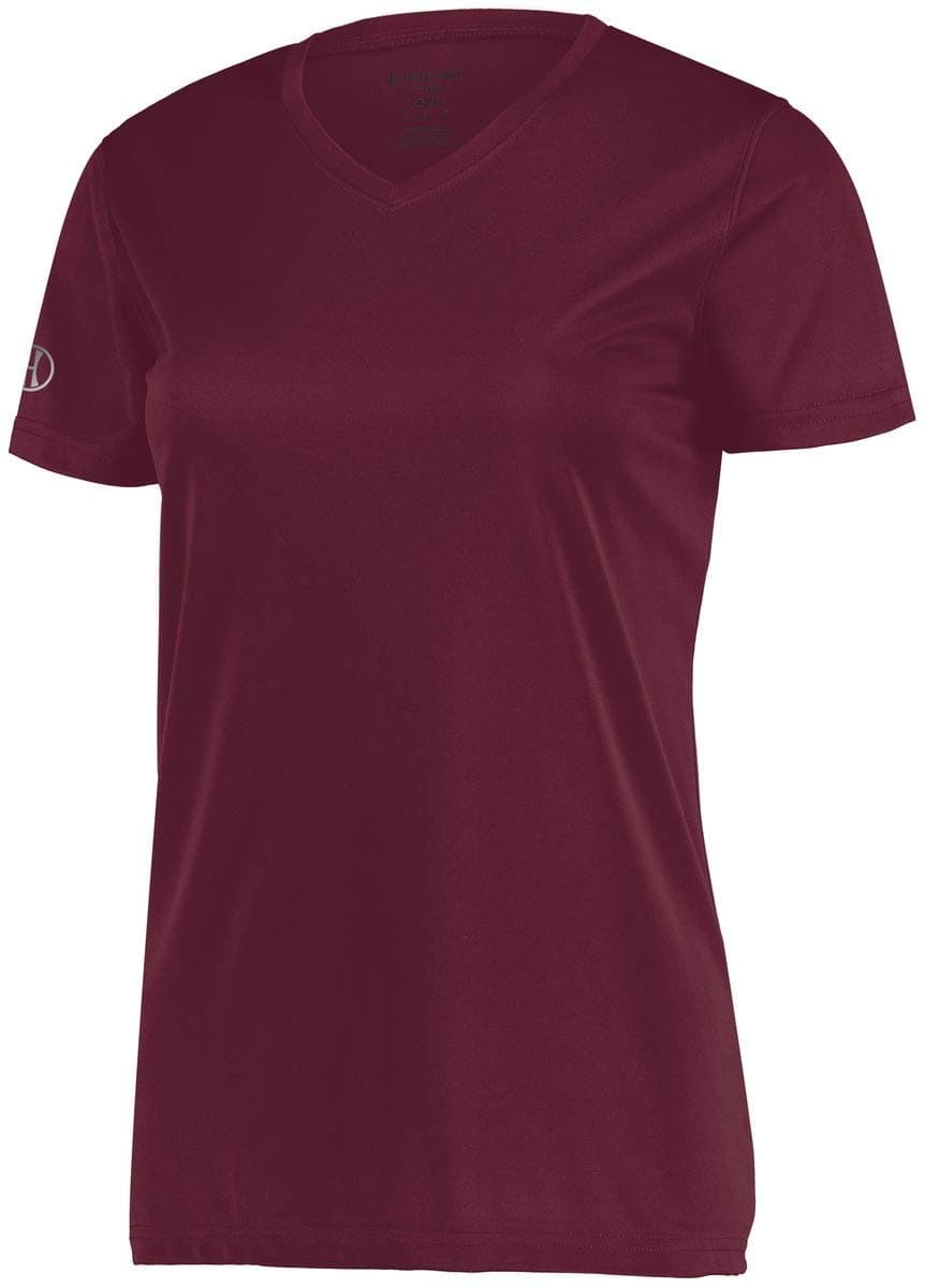 Holloway Ladies Momentum Tee 2XL Maroon: Premium Fleece Technology for Active Women, Ultimate Comfort for Cold Weather R