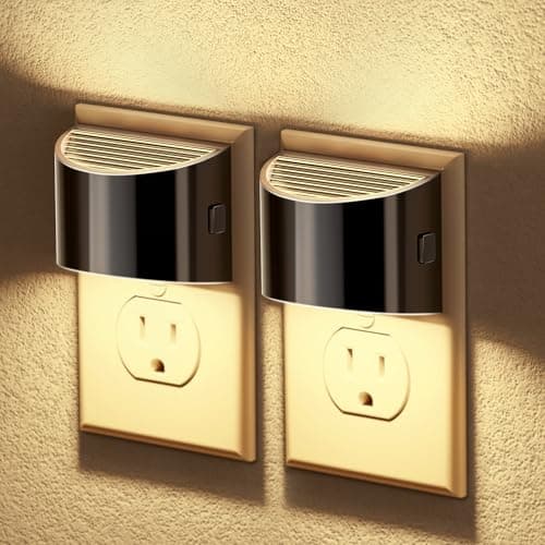 JandCase Automatic Night Lights Plug into Wall for Kids Bathroom Hallway Kitchen Bedroom Decor
| JandCase 2 Pack Modern
