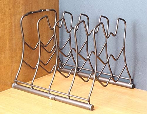 Deco Brothers Kitchen Cabinet and Counter Pan Organizer Rack - Bronze for Kitchen Storage Solutions
| Deco Brothers Bro