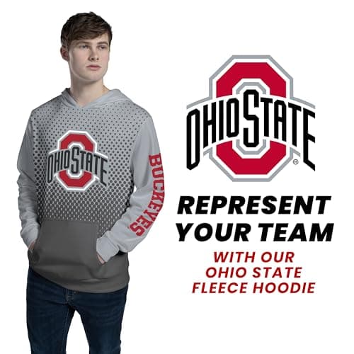 Holloway Men's NCAA Collegiate Sublimated Poly Fleece Hoodie - Ultimate Comfort & Style for Football Fans