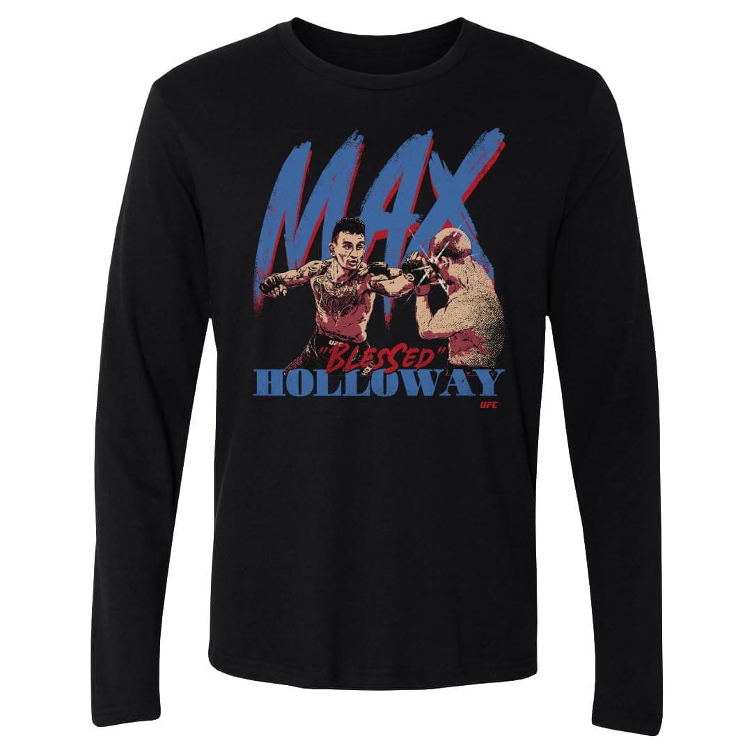 Max Holloway UFC 500 Level Long Sleeve Shirt - Strike WHT