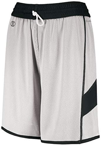 Holloway Ladies Dual-Side Single Ply Shorts 2Xl Black/White: Running Lightweight Cooling Shorts for Women