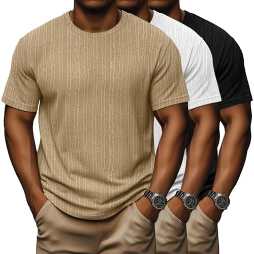 Evervibe Men's Big and Tall Causal Dry Fit Short Sleeve T-Shirt Athletic Running Gym Tops
| Evervibe Men's Big and Tall