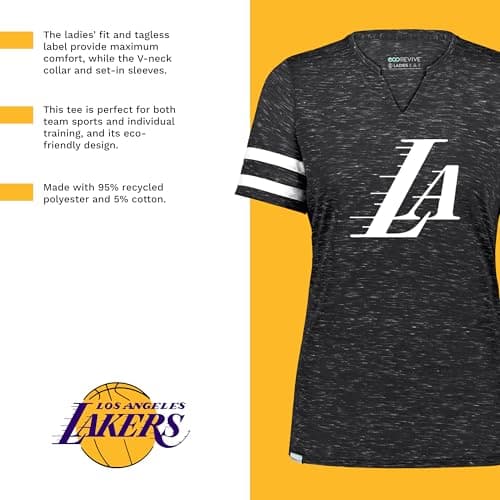 Holloway NBA Women's Lightweight Basketball Tee - Athletic Top for Sports and Casual Wear - Breathable Fabrics