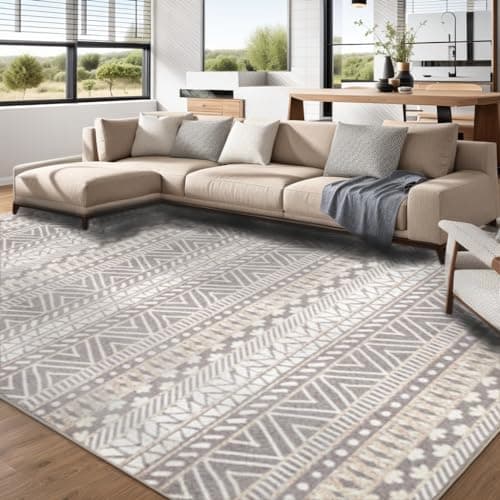 Washable Boho Grey and Pink Non Slip Faux Wool Carpet Runner for Kitchen Entryway Bedroom Indoor Laundry
| Non Slip Gre