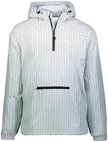Augusta Sportswear Holloway Youth Packable Pullover XL White Winter Protection