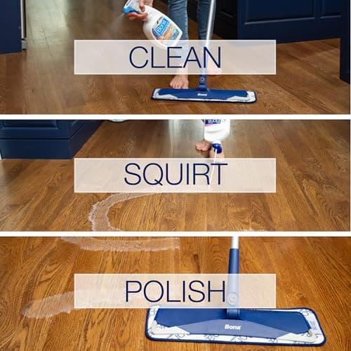 Bona Hardwood Floor Polish - High Gloss Shine - Protects and Renews Dull Flooring - Covers 500 sq ft
Bona Hardwood Floor
