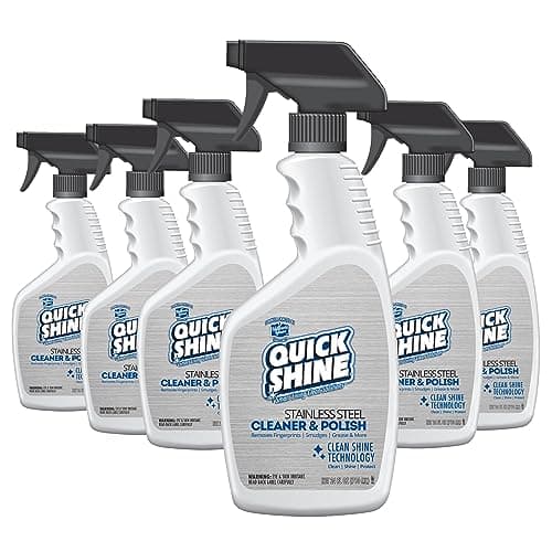 Quick Shine Stainless Steel Cleaner and Polish 24oz | Removes Grime & Leaves a Streak-Free Shine | Non-abrasive pH Neutr