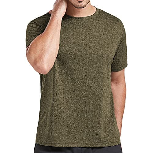 AKAWOOKO Men's Dry Fit T Shirts for Running and Gym Workout
| AKAWOOKO 5 Pack Short Sleeve Tee Shirts for Men Athletes