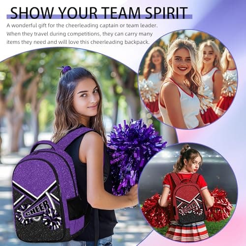 Cheerleading Team Gifts Green Backpack for Women
| Women's Green Cheer Backpack for Cheerleaders
| Green Cheerleading B