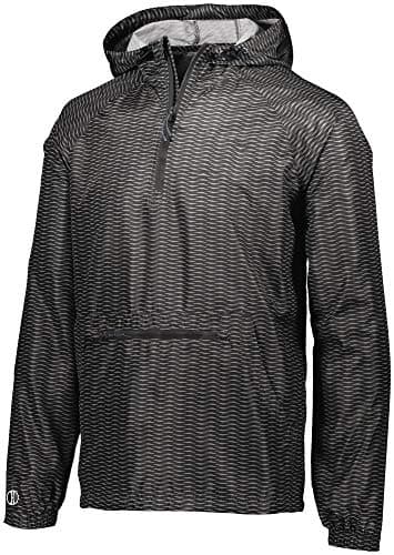 Augusta Sportswear Holloway Youth Packable PulloverXL Black Warm Kid Sport Outer Suit