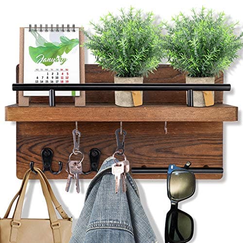 OurWarm Wall Mounted Key Holder/Hangers for Entryway Rustic Home Decor
| OurWarm Wall Mounted Key Holder/Hangers with 5