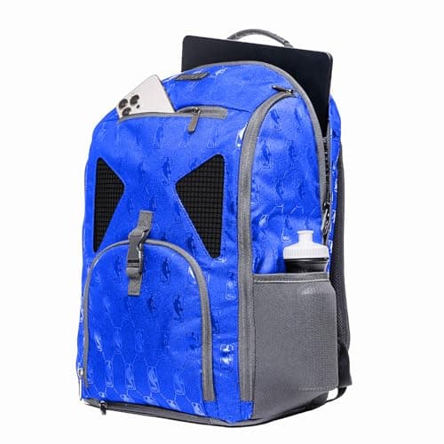 3-Point Road Trip Tech Backpack Basketball Backpack with Waterproof Laptop Sleeve for Sports Enthusiasts | Gym, Camp, an
