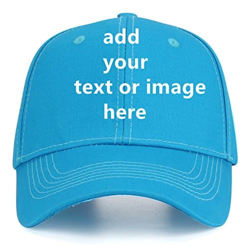 HOFO Custom Text Baseball Cap + Adjustable Trucker Caps + Casual Sun Protection Hat for Men and Women as Gifts