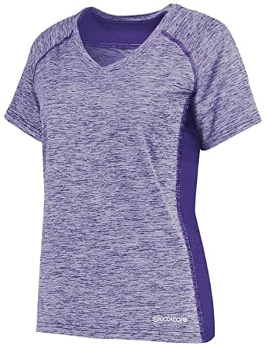 Holloway Sportswear Womens Electrify Coolcore® Tee 2XL Purple Heather - Breathable Moisture Wicking & UV Protection for