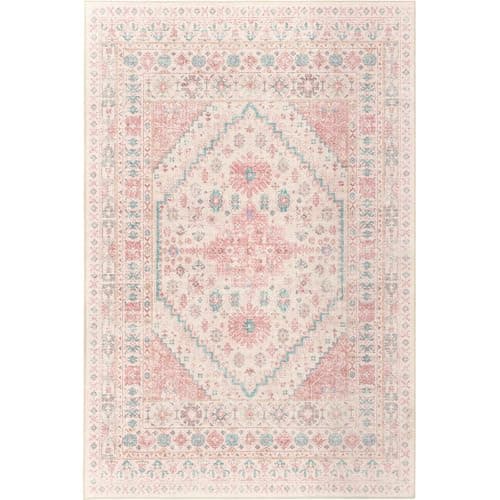 Zesthome Orange 8x10 Non-Slip Washable Vintage Stain Resistant Area Rug for Living Room OEKO-TEX
| Zesthome Vintage Ora