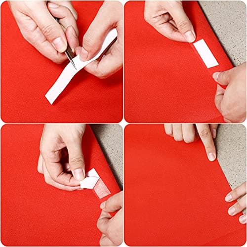 Shappy Red Carpet Runner Rug for Wedding Parties 55gsm Thickness with 1 Piece Carpet Tape for Weddings Outdoor Decor, We