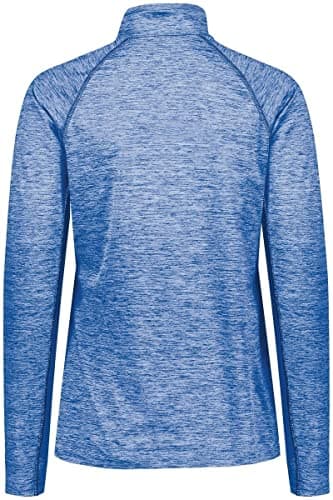 Holloway Sportswear Womens Electrify Coolcore® 1/2 Zip Pullover - Royal Heather, 2XL for Athletes | Sweat Wicking, Moist