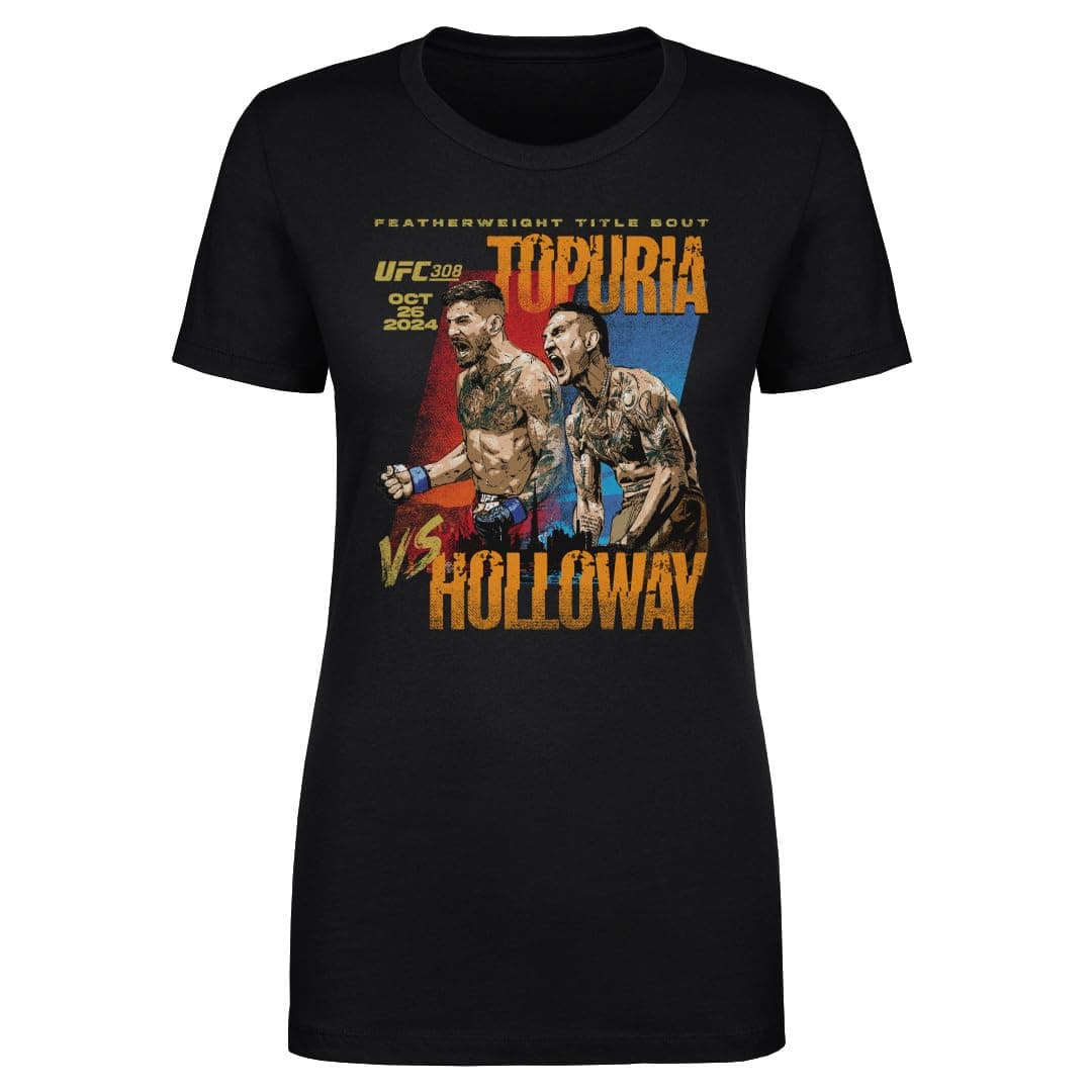 Ilia Topuria UFC Women's T-Shirt - UFC 308 - Max Holloway Fight Tee - Fan Apparel - Fitness Motivation - Women's Fitness