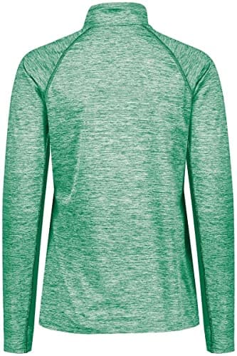 Holloway Sportswear Womens Electrify Coolcore® 1/2 Zip Pullover XL Kelly Heather - Cool Wicking Technology for Active Wo