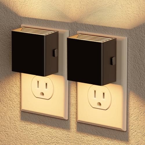 JandCase Automatic Night Lights Plug into Wall for Kids Bathroom Hallway Kitchen Bedroom Decor
| JandCase 2 Pack Modern