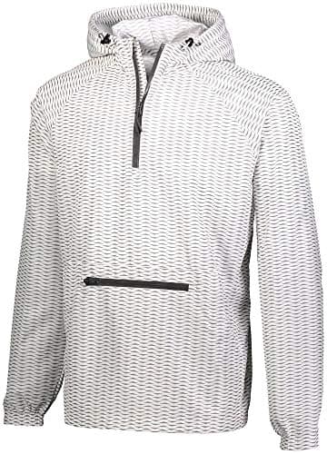 Augusta Sportswear Holloway Youth Packable Pullover XL White Winter Protection