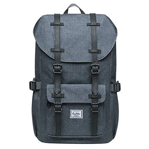 KAUKKO 15.6 Inch Laptop Outdoor Backpack for Men and Women Traveling Rucksack (5-8-Black)