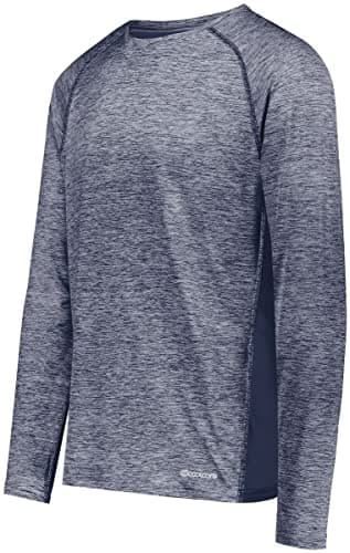 Holloway Men's Sportswear Electrify Powered by Coolcore Breathable Long Sleeve Tee for Active Men during Summer Sports