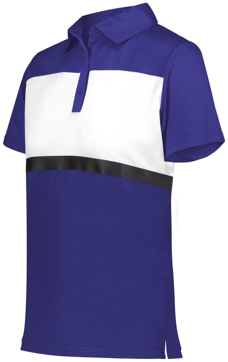 Holloway Ladies Prism Bold Polo 2Xl Purple/White - Technical Performance Polo Shirt for Outdoor Activities