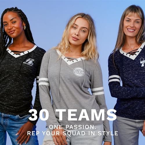 Holloway NBA Women's Monterey Long Sleeve Tee - Athletic Shirt for Athletes & Casual Wear - Breathable & Comfortable