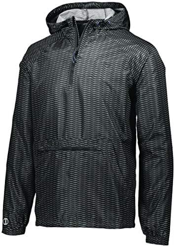 Augusta Sportswear Holloway Youth Packable PulloverXL Black Warm Kid Sport Outer Suit