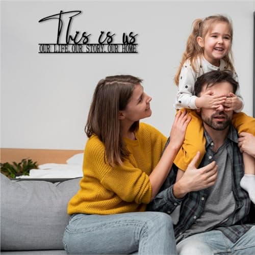 This is us Metal Sign - Hallway Decor - Ideal Gift for Housewarming and Holiday
| This is us Sign 12" x |92" - Metal Wa
