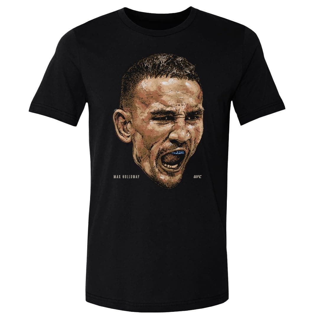 Max Holloway UFC Shirt - Level 500 Max Holloway Portrait WHT
Max Holloway 500 Level Ultimate Fight Championship Shirt -