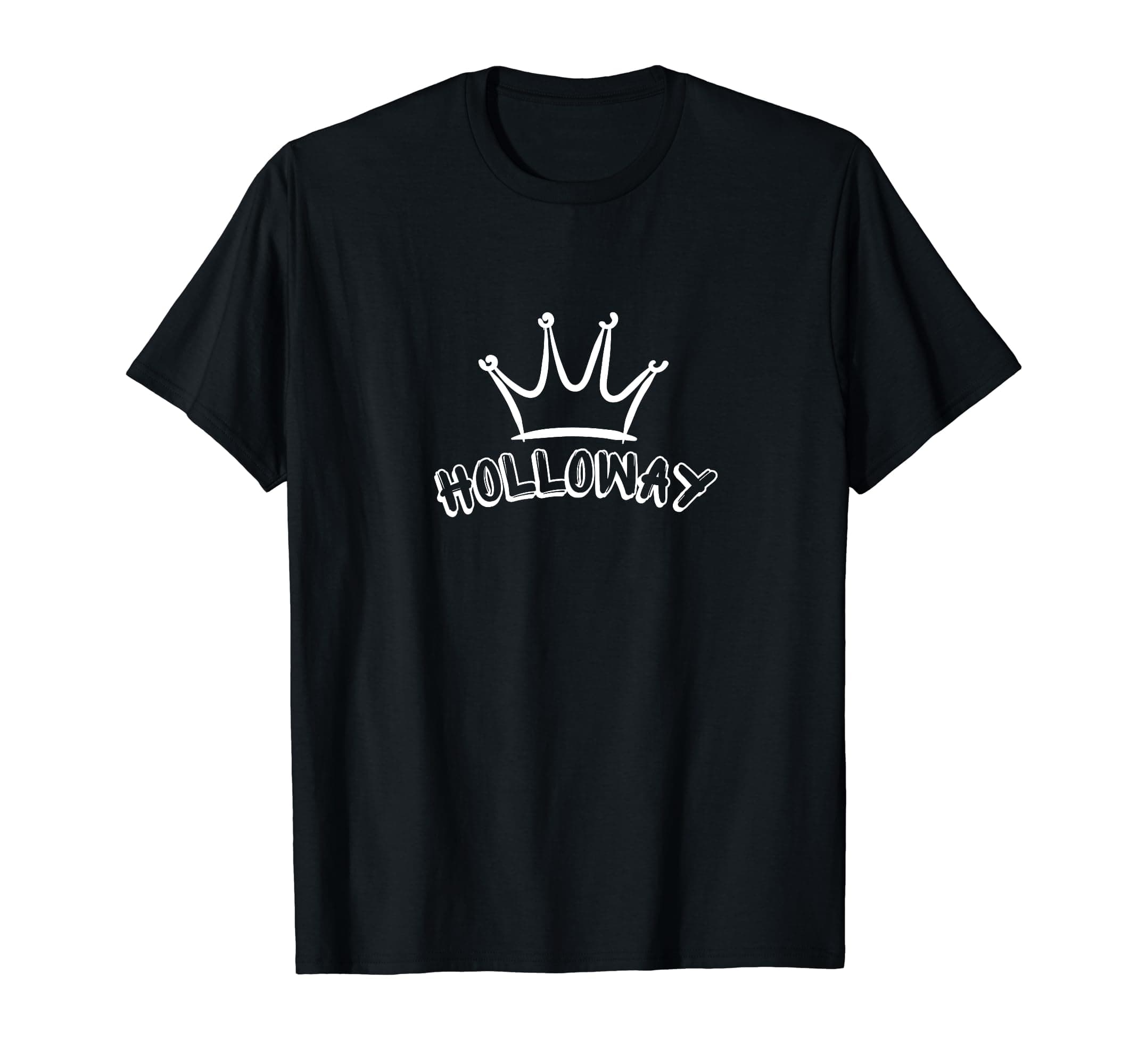 Personalized Holloway Clan Holloway Surname T-Shirt for Men and Women - Cool Holloway Name and Royal Crown Design, Rela