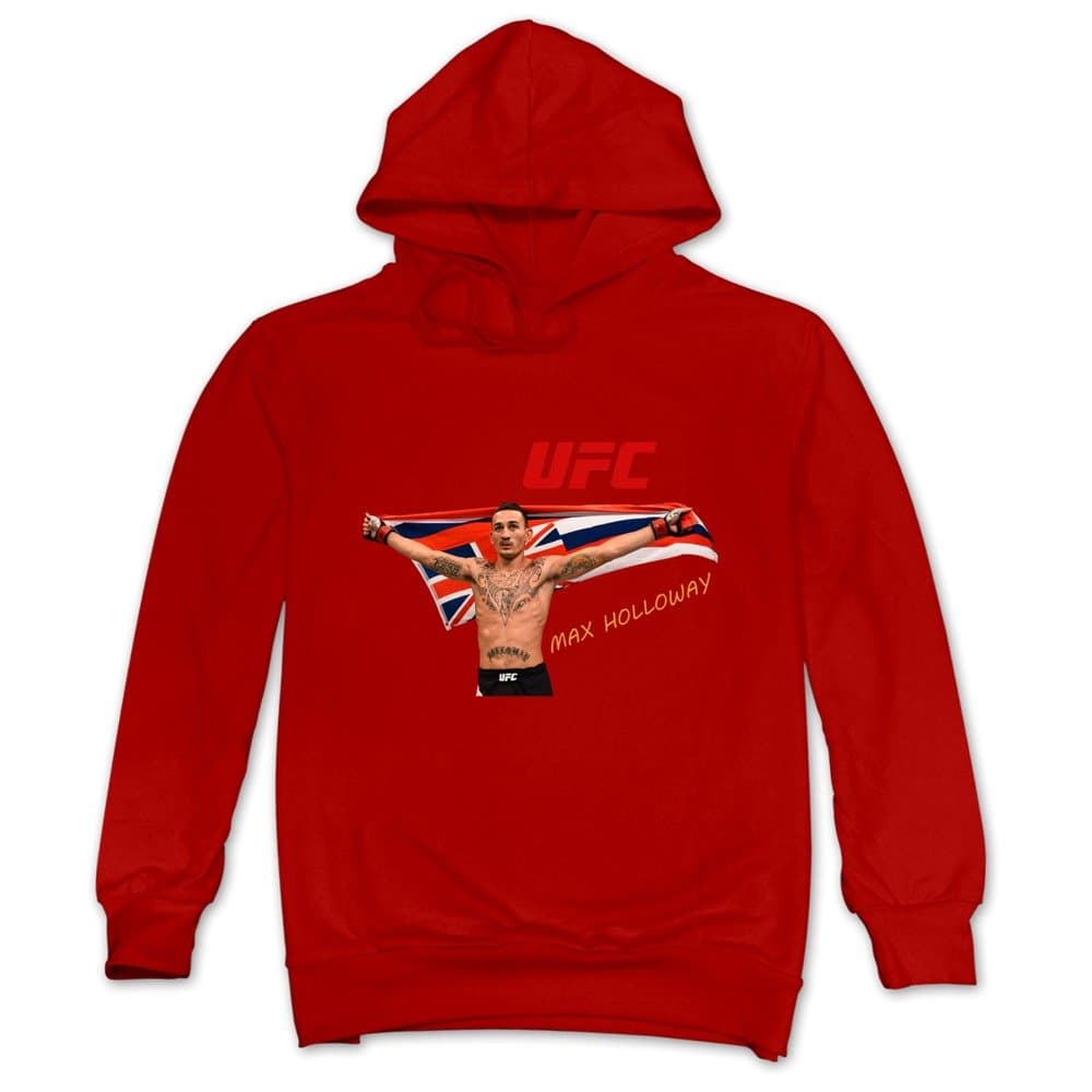 Men's UFC Max Holloway Hoodies Red - Ultimate Fighting Championship Style for Men
| Men's UFC Max Holloway Hoodies Red