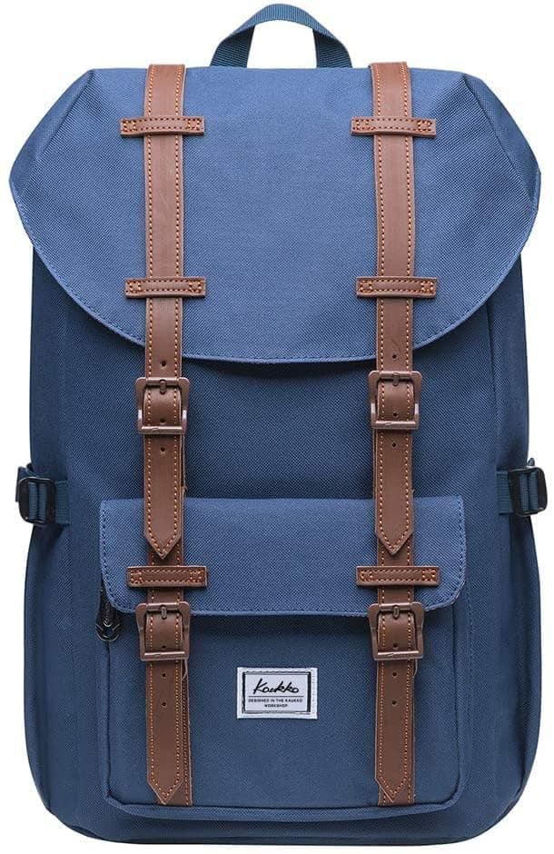 KAUKKO 15.6 Inch Laptop Outdoor Backpack for Men and Women Traveling Rucksack (5-8-Black)