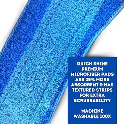 Quick Shine Spray Mop Kit for Quick & Easy Cleaning | No Batteries Required | Refillable Cleaning Cartridge, White  
Qui