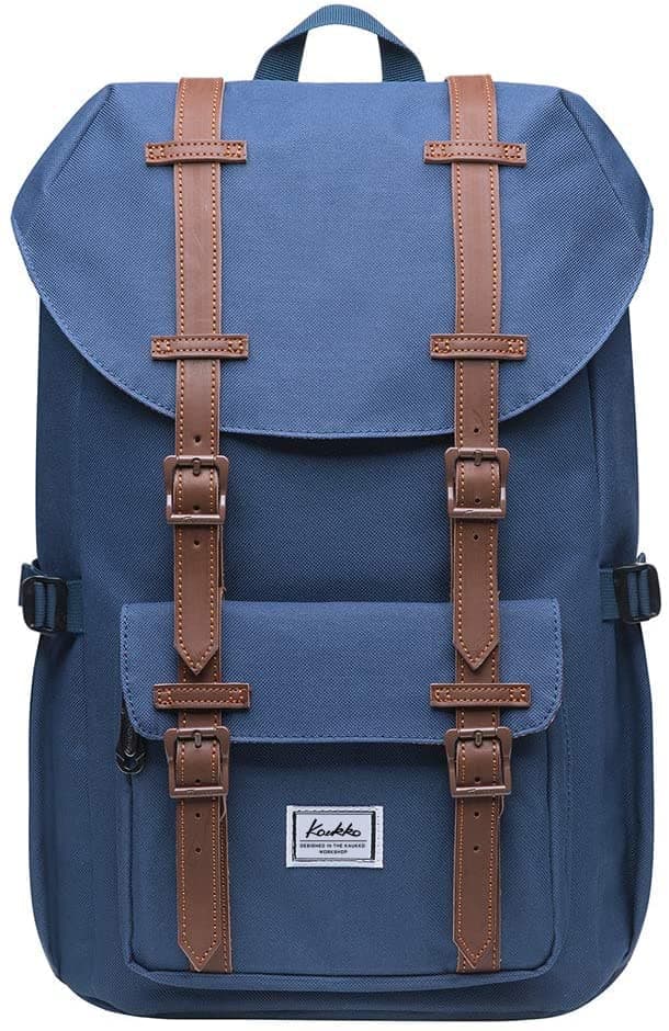 KAUKKO 15.6 Inch Laptop Outdoor Backpack for Men and Women Traveling Rucksack (5-8-Black)