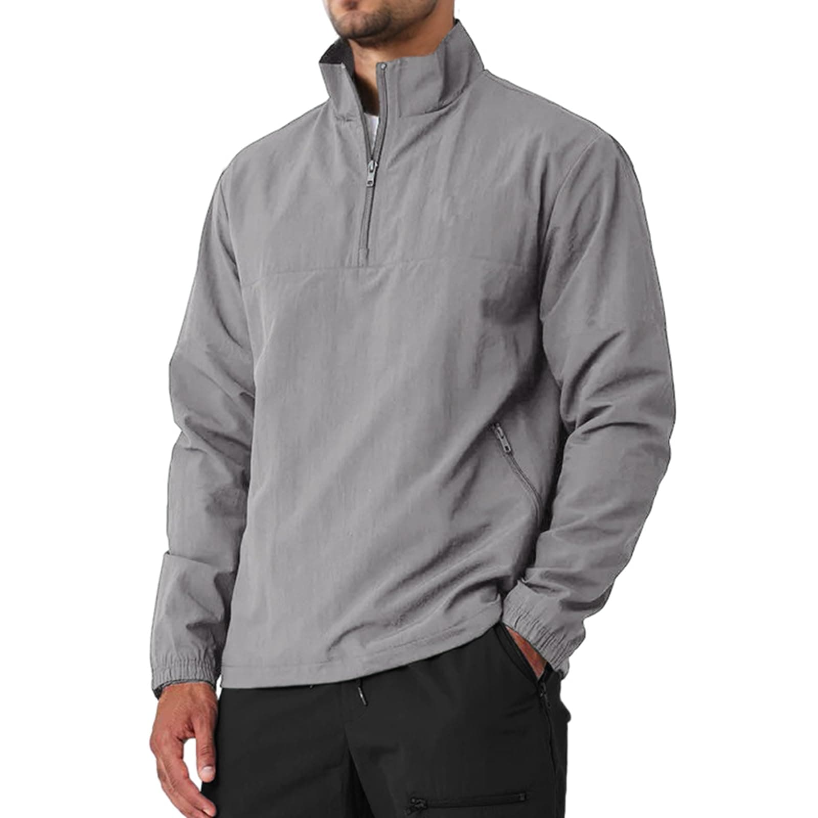 Aulemen Men's Casual Quarter Zip Pullover Golf Windbreakers
| Aulemen Men's Lightweight Jacket for Hiking Running
| Aul