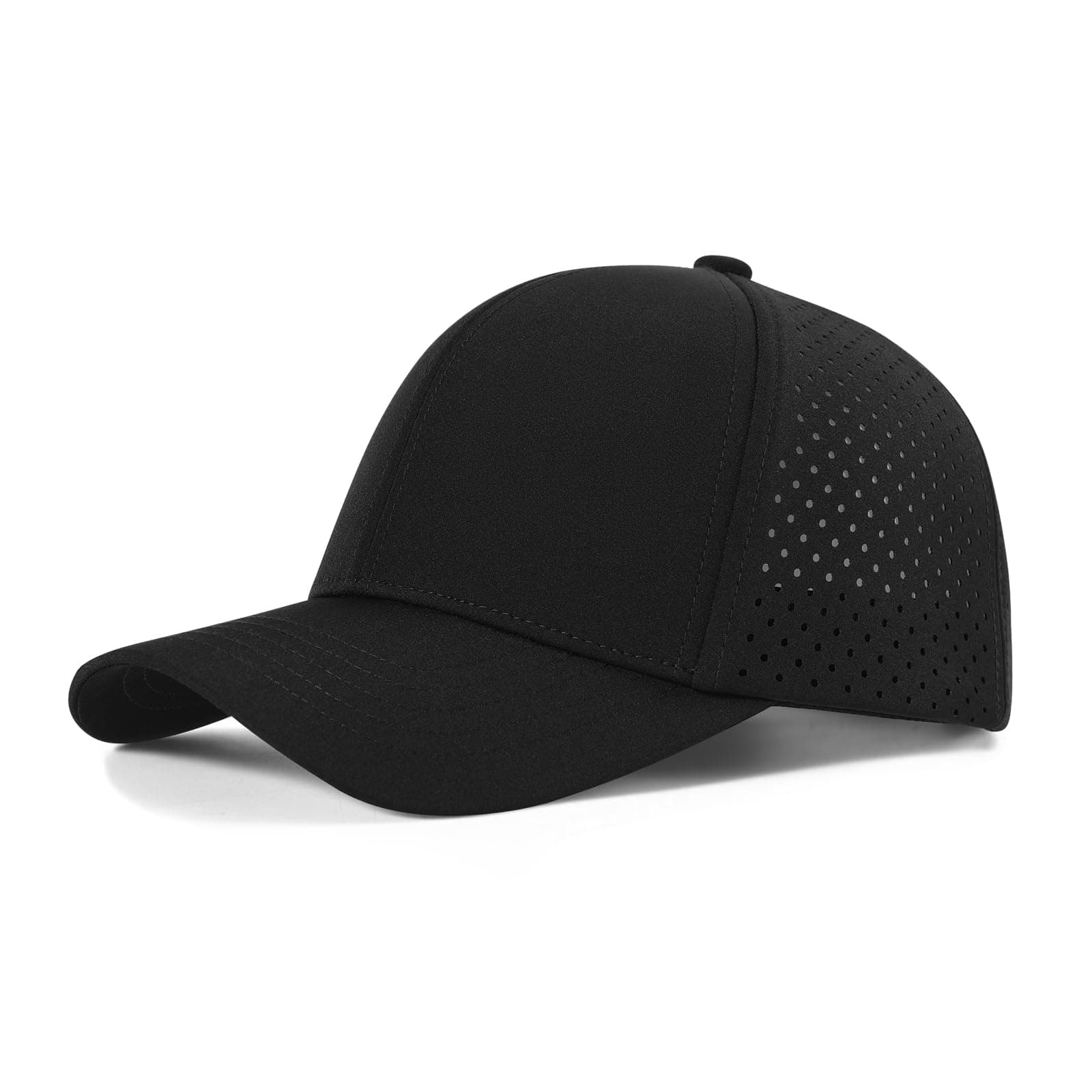VOBOOM Men Quick Dry Baseball Cap for Summer Sports Laser Cut Mesh Curved Brim Snapback Hat