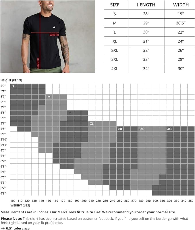 INTO THE AM Mens Short Sleeve T Shirt - Soft Fitted 4XL Fresh Classic