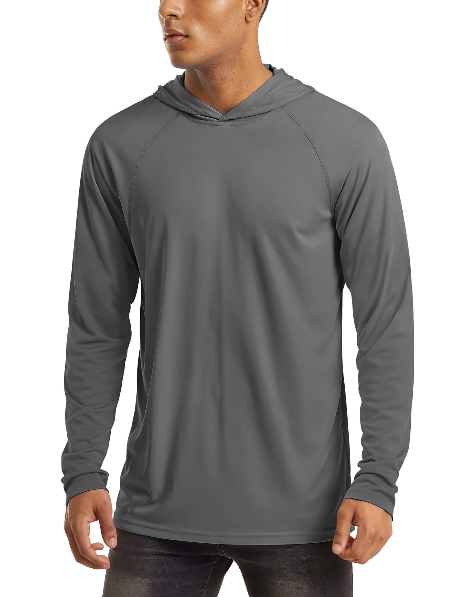 UPF 50+ Men's Hooded Sun Protection T-Shirts for Fishing and Athletic Pursuits
| Men's Hooded UPF 50+ Sun Protection Lo