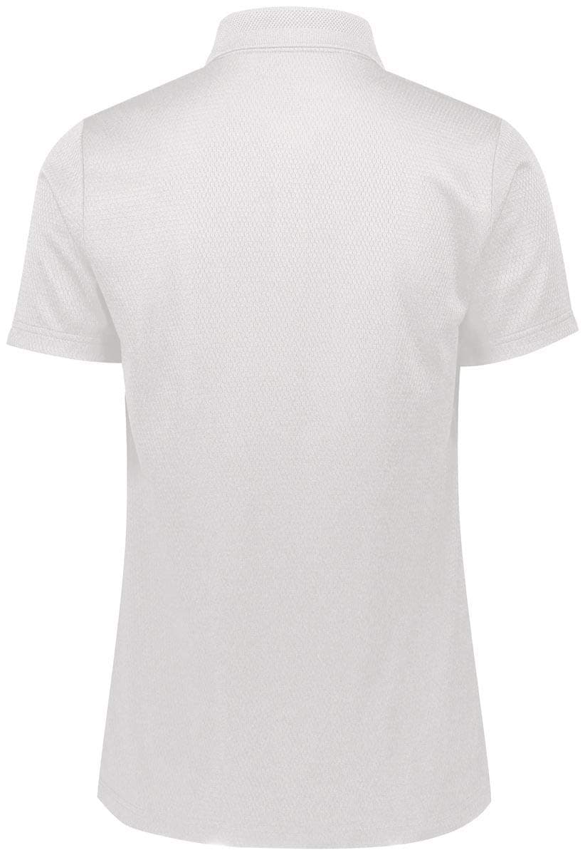 Holloway Prism Polo Shirt for Ladies 2Xl White Lightweight Breathable Stretchable Perfect for Tennis and Golf Solar Refl