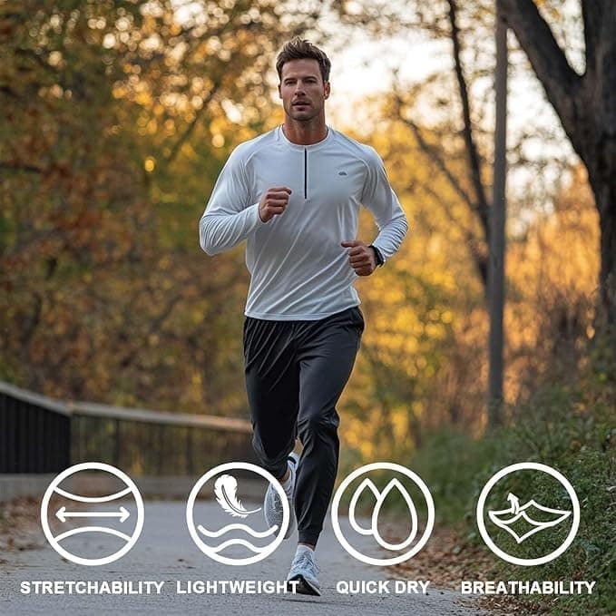 Zh 3-Pack Men's Comfortable Mesh Jogger Pants for Active Wear, Lightweight & Breathable with Pockets